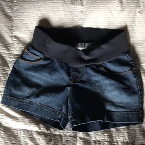 Motherhood maternity jean shorts